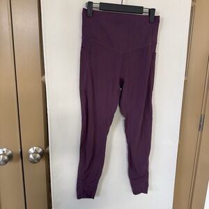 Halara Womens Medium Purple 7/8 Booty Lifting Athletic Work Out Leggings